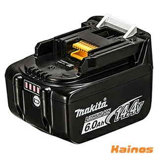マキタ(makita) 14.4V 6.0Ah 横すべり式リチウムイオンバッテリ 【BL1460B (A-60660)】 (乾電池 蓄電池 申し受ける式手道具 手道具 備蓄 御役目 工事 一こま 農作業 お百姓さん DIY)