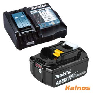 マキタ 18V3.0Ah リチウムイオンバッテリ 【BL1830B】 + 申し受ける器 【DC18RF】 仕掛ける品 (makita 仕掛ける 申し受ける式 洗浄剤 物の具 14.4V 3.0Ah) 花・ガーデン・DIY-電動・エア工具用アクセサリー-交換用バッテリー・充電池