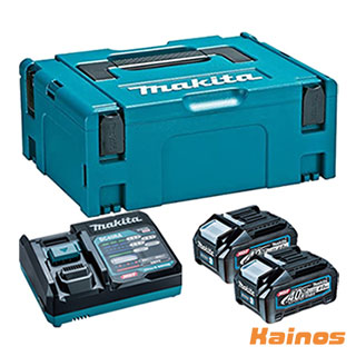 28908円 新作モデル 28908円 海外最新 マキタ 40Vmax 4.0Ah パワーソースキット バッテリ×2本 充電器 マックパックタイプ2 付き makita バッテリー 充電式工具 現場 作業 工事 園芸 ガーデニング ハイパワー