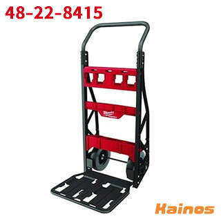 ミルウォーキー(Milwaukee) PACKOUT カート 可搬重量182kg 【48-22-8415】 (工具箱 運搬 持ち運び 連結 収納 積み重ね ノーパンクタイヤ)