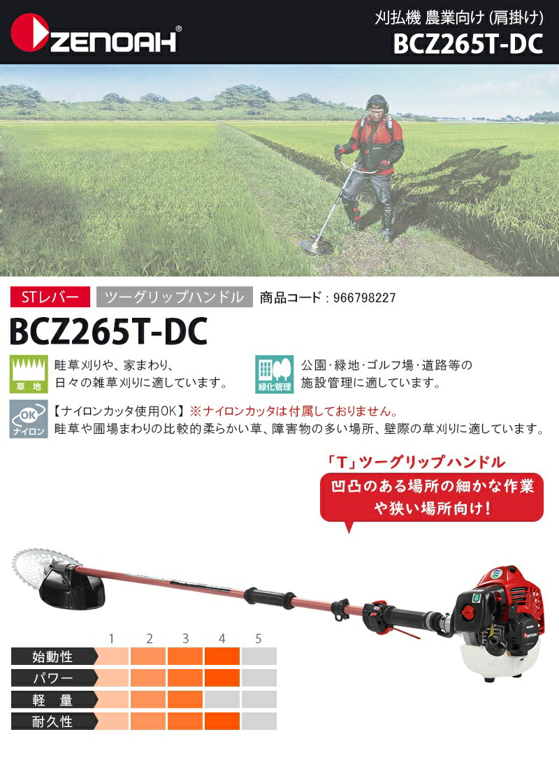 ゼノア 草刈り機 刈払機 bcz235 デュアルチョーク | teteles.gob.mx