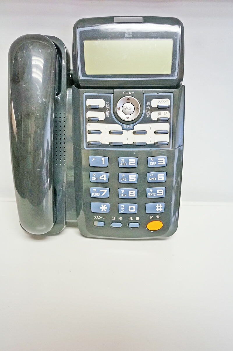 【中古】カールコード無し【示名状修正有り・日焼け有】SAXA(サクサ) Actys(XT300) 8ボタン標準電話機 黒 ビジネスホン、バックライト点灯不可 LD500(K)ハンドセットは保証対象外です。動作確認済み