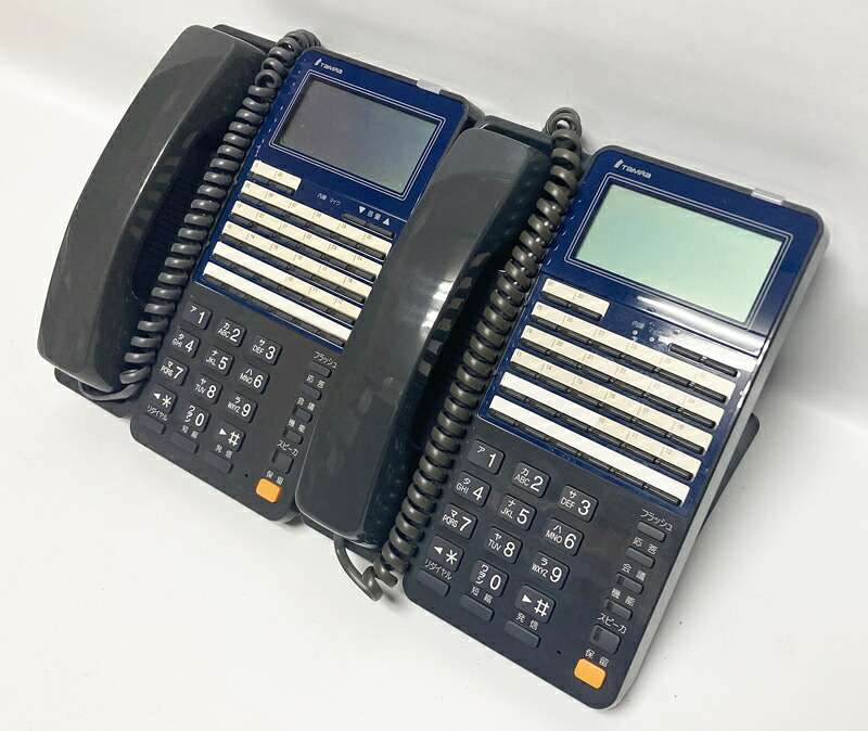 【中古】【2台セット品】TAMRA タムラ　TD200(W)：32ボタンカナ標準電話機(白)日焼け/取れない汚れございます。※未試験の為特価品となります。｜三河物産