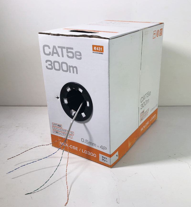 楽天市場】【新品】LANケーブルUTP Cat6e 300m巻 F/UTPケーブル