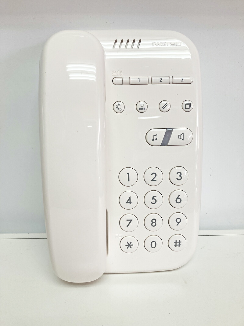 【新品】Frespec-s（フレスペック-S）岩崎通信機 IWATSU 　白 　ビジネスホン、岩通 単独電話機　IW-01W　構内＆ホテル用　内線電話機※手配品につき、受注後のキャンセル不可