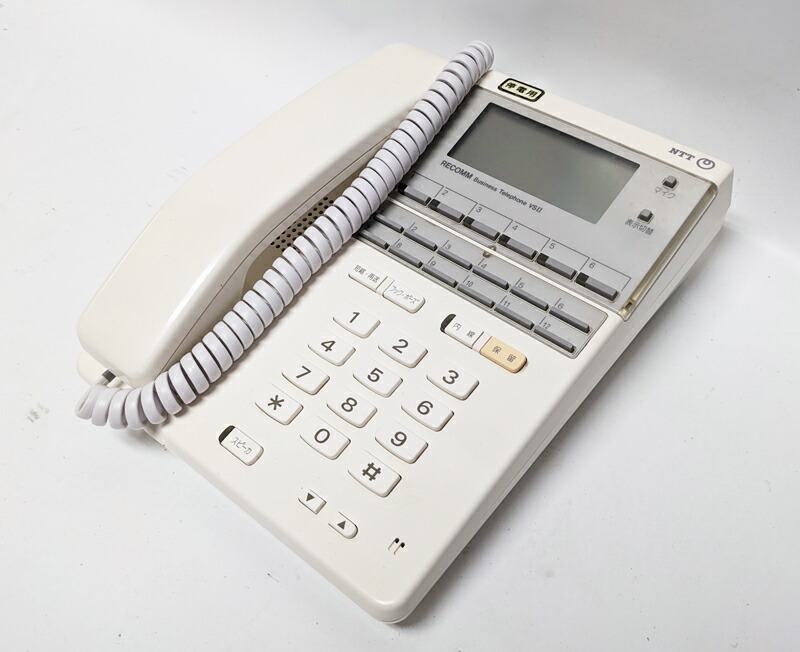 【中古】NTT VS-6DSPFTEL-(2):6ボタンアナログ停電電話機 ※中古品の為、日焼けや取れないキズがございます