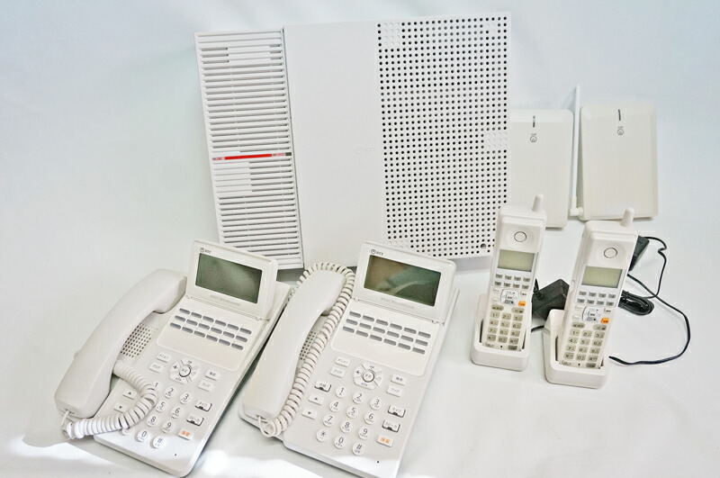 【中古】【動くこと突きとめる済・洗い濯ぎ済】NTT製 αN1用 αA1用 A1-(18)STEL-(1)(W) 18名取り草標準尺度電話（商行為電話機） 白 A1-18STEL-1W×2台 N1S-ME A1-DECL-PSSET(1)(w)×2台 空中線も付きます。独居室は埋合わせる客体外 安上がり商行為電話機書き割り