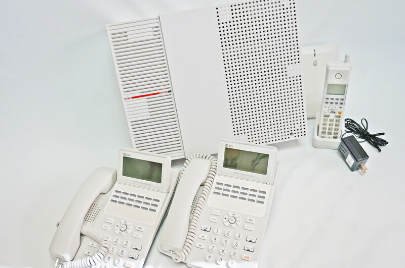 【中古】【動くこと突きとめる済・洗い濯ぎ済】NTT製 αN1用 αA1用 A1-(18)STEL-(1)(W) 18名取り草判定基準電話（商行為電話機） 白 A1-18STEL-1W×2台 N1S-ME A1-DECL-PSSET(1)(w)×1台 空中線も付きます。蓄電池は埋め合わせ客体外 安あがり商行為電話機書き割り
