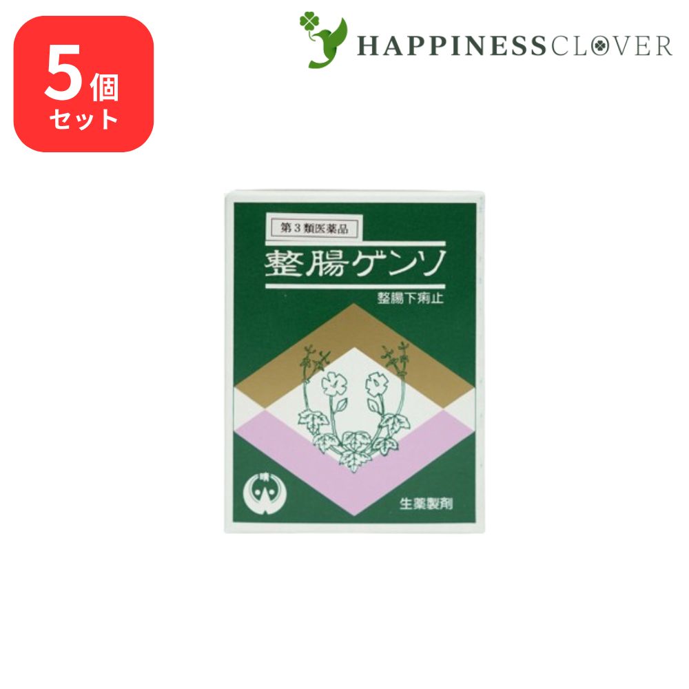 【5個セット】【第3類医薬品】整腸ゲンソ セイチョウゲンソ 30包 54g 渡部晴光堂 下痢 消化不良による下痢 食あたり はき下し 水あたり くだり腹 軟便｜HAPPINESS CLOVER サプリ・美容