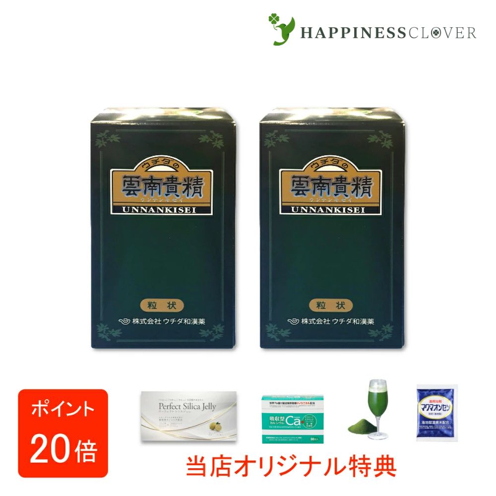 【選べるおまけ付き添い人】【2個仕掛ける】ウチダの雲南貴精 180g 900粒 うんなんきせい ウチダ和漢薬