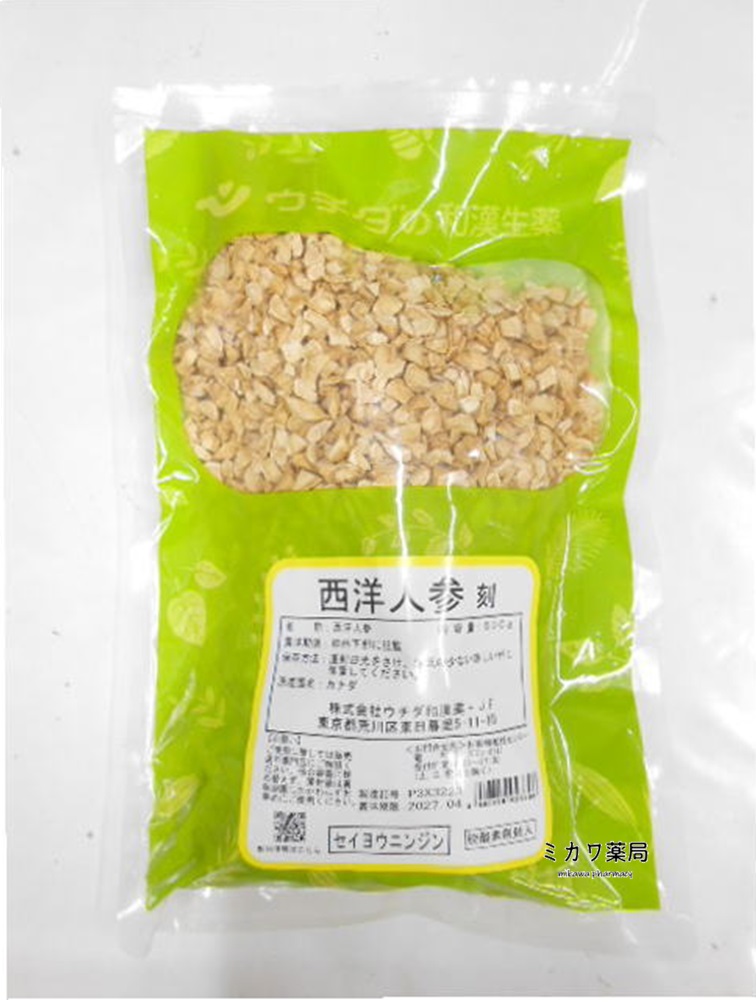 西洋人参・刻500g×3個株式会社ウチダ和漢薬【北海道・沖縄・離島別途送料必要】【smtb-k】【w1】