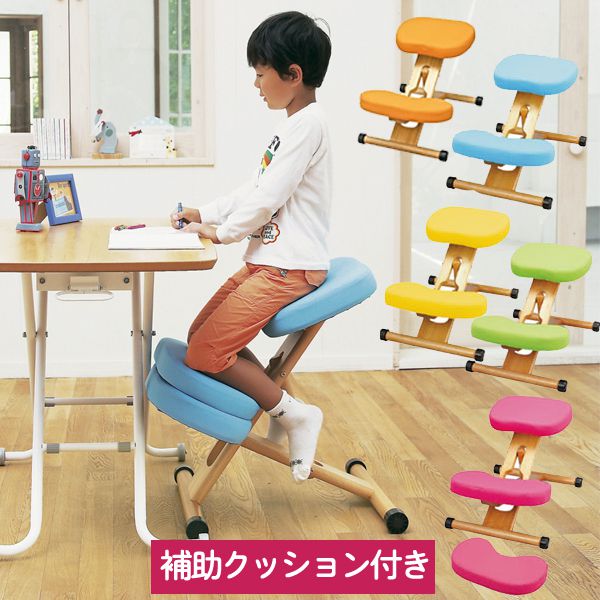 【楽天市場】姿勢の良くなる椅子 デスク チェア 子供から大人まで 補助クッション付きバランスチェアタイプ CH-889CK 子供椅子 【特選