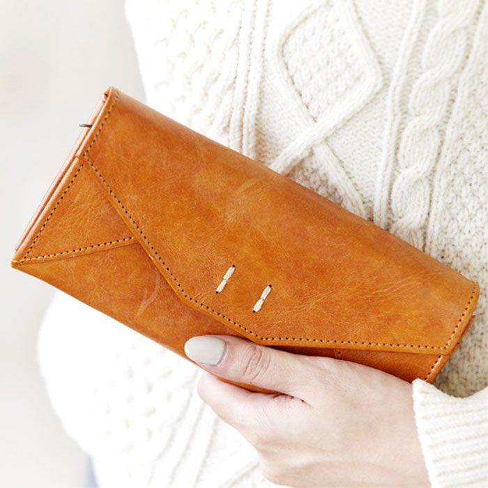 長財布 ロングウォレット 本革 牛革 サイフ ブラウン(キャメル) 女性 レディース かわいい おしゃれ スリム シンプル 送料無料 PR10 母の日 長財布 ロングウォレット 本革 牛革 がま口 ピンク オレンジ キャメル