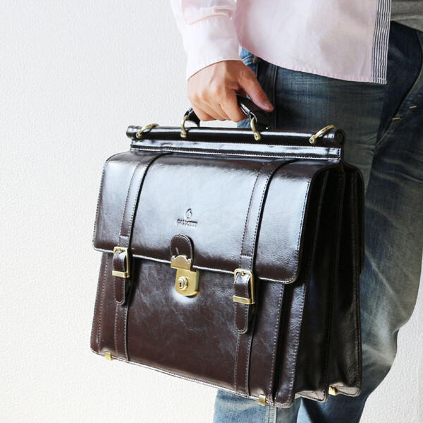 楽天市場】ダレスバッグ メンズ 革 牛革 2WAY ビジネスバッグ 鍵付き