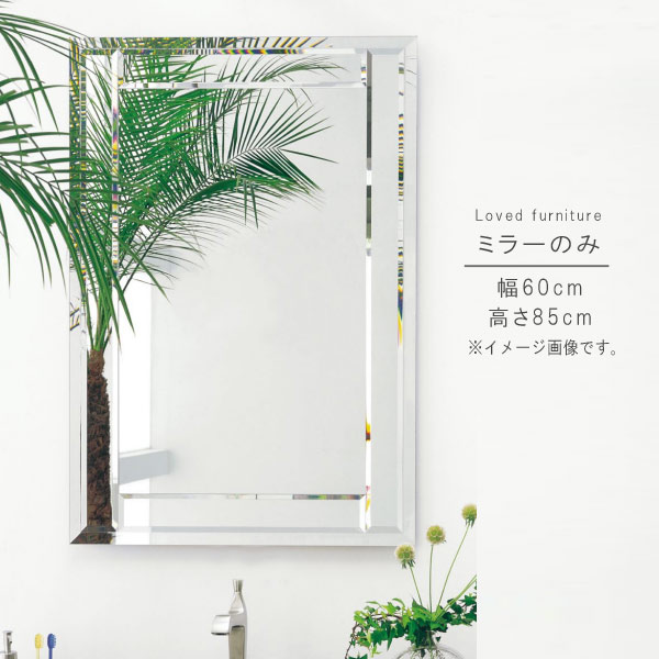 ミラー 単体 幅60cm 高さ85cm 長方形 インテリア 洗面鏡 メイク鏡 鏡 カガミ かがみ ミラー みらー シンプル モダン 人気 GYHC 送料無料 QOG-260 P10