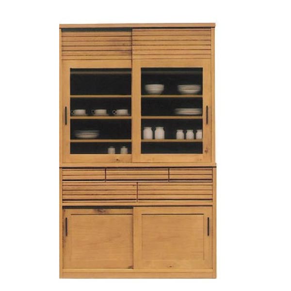 楽天市場】食器棚 完成品 浜本工芸 大型引き戸 ダイニングボード