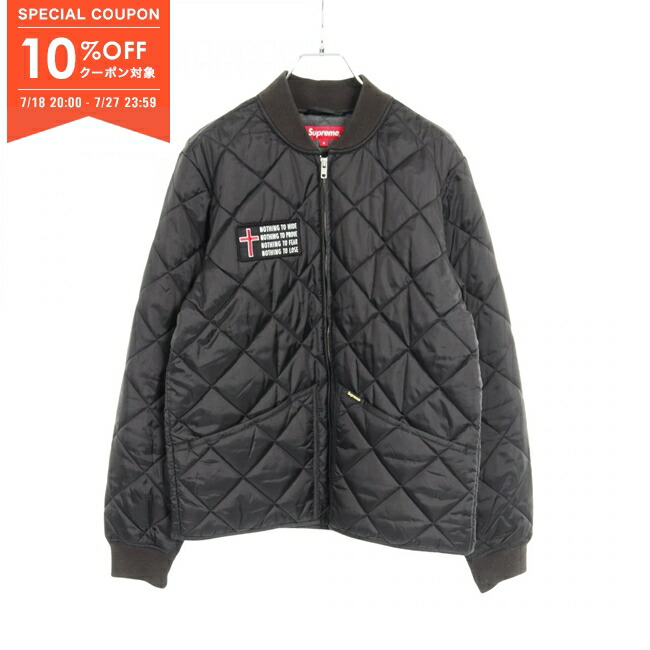 Supreme キルティングジャケット XL ブラック Supreme AOI キルティング FW 24 - Black ボンバージャケット