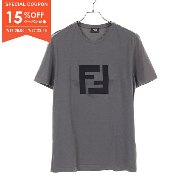 【美品】FENDI　フェンディ　カットソー　ノースリーブ　ベージュ　マップ柄 美品】FENDIフェンディカットソーノースリーブベージュマップ柄