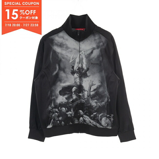 ジャケット・アウター M Supreme Frank Frazetta Track Jacket Supreme x Frank Frazetta Track Jacket Black Dark Green