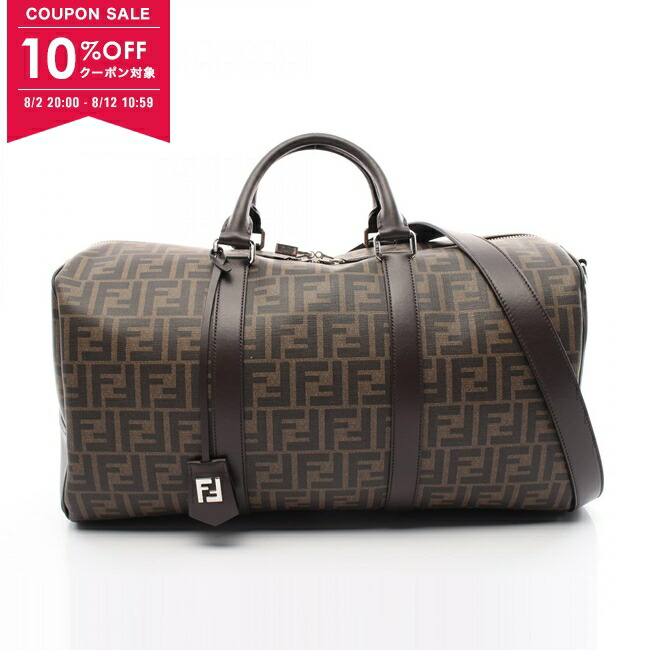 Fendi FFロゴ ボストンバッグ 中型　専用カバーつき 楽天市場】中古 フェンディ ミニボストンバッグ ズッカ柄 ハンド