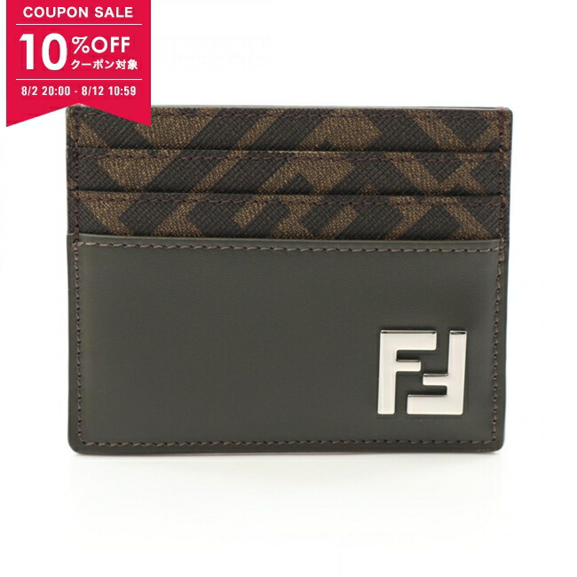 FENDI メンズ カードケース 7M0222 AJF4 F19KP FENDI フェンディ カードケース 7M0222 レザー ブラック