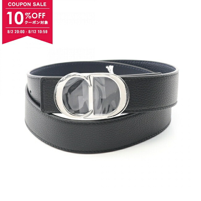 Christian Dior レザーベルト時計 D104-150 Christian Dior(クリスチャンディオール) CD chain belt watch