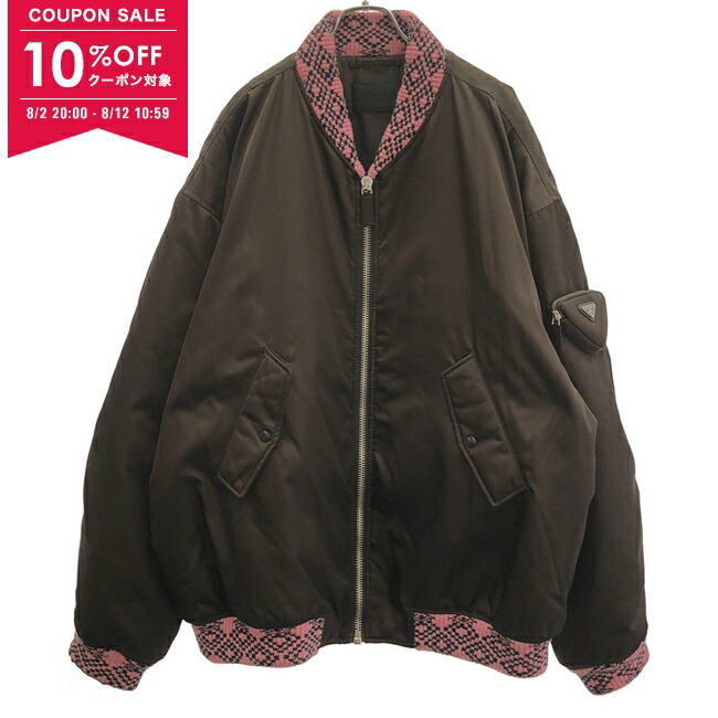 PRADA バーガンディ トラックジャケット ブルゾン プラダ 楽天市場】【中古】【PRADA】プラダ ボンバージャケット UPW280