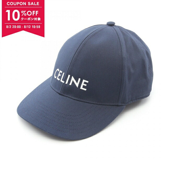 CELINE ベースボールキャップ Cロゴ ネイビー　M58 Cマークロゴベースボールキャップネイビー紺野球帽子セリーヌ