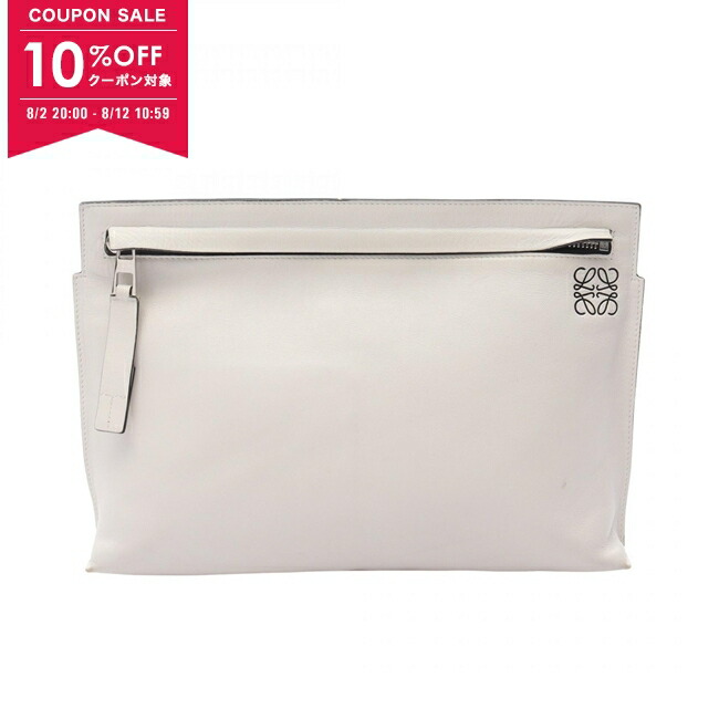 ★未使用級★LOEWE ロエベ クラッチバッグ 自立 リネン アナグラム トープ ☆未使用級☆LOEWE ロエベ クラッチバッグ 自立 リネン