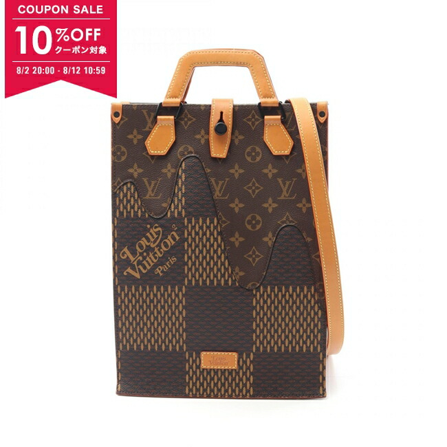 くらげ。正規品ルイヴィトン ダミエ ブラウンレザートートバッグ 楽天市場】LOUIS VUITTON ルイヴィトン トートバッグ