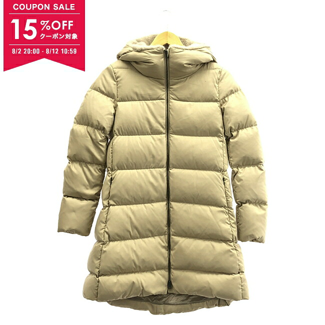 【楽天市場】【15%OFFクーポン対象】ヘルノ Herno コート ダウンジャケット 衣料品 アウター ポリエステル レディース ベージュ系 ...