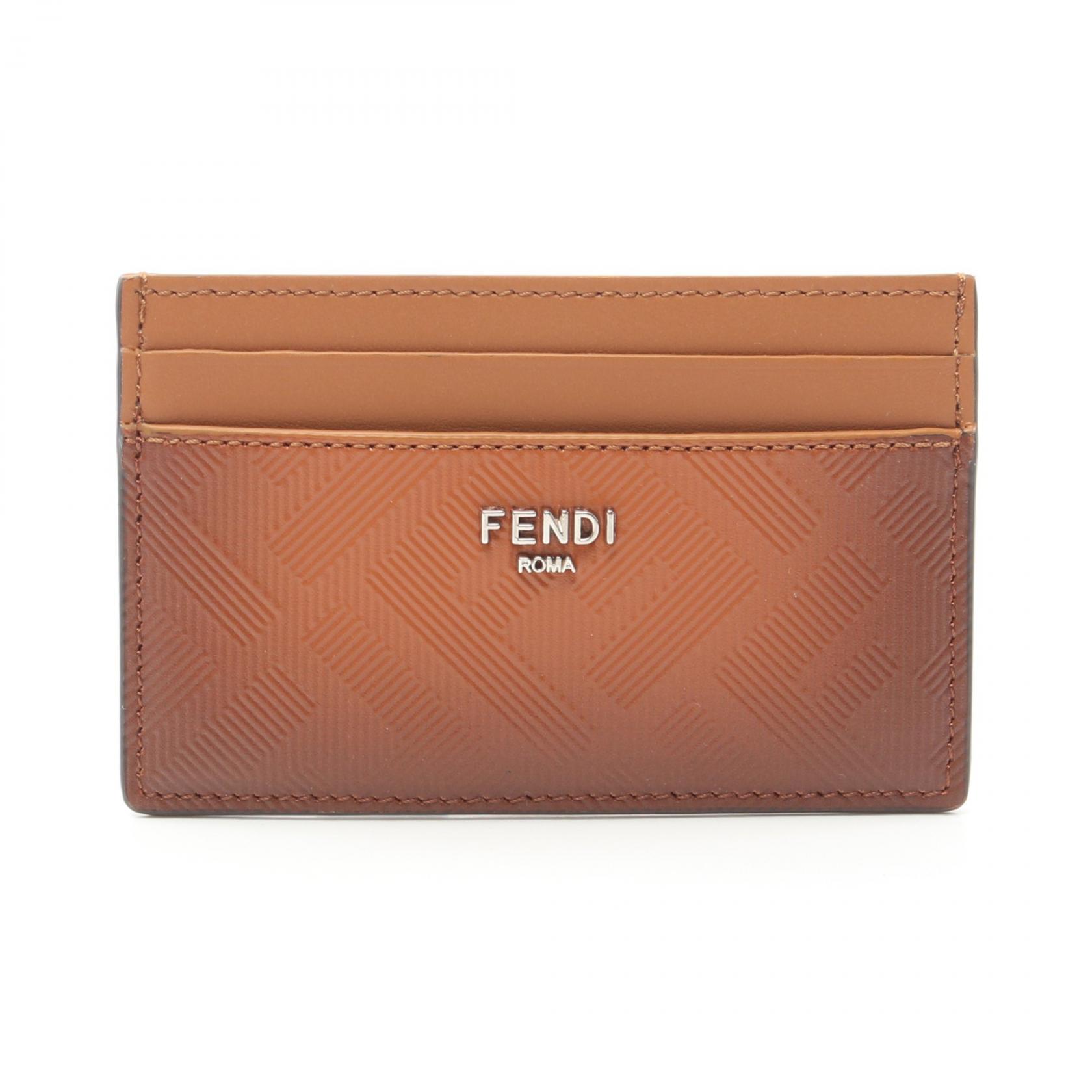 FENDI フェンディ　FFロゴ 手帳　カード入れ　 名刺入れ ブラウン系 楽天市場】フェンディ FENDI メンズ ブランド カードケース 男性