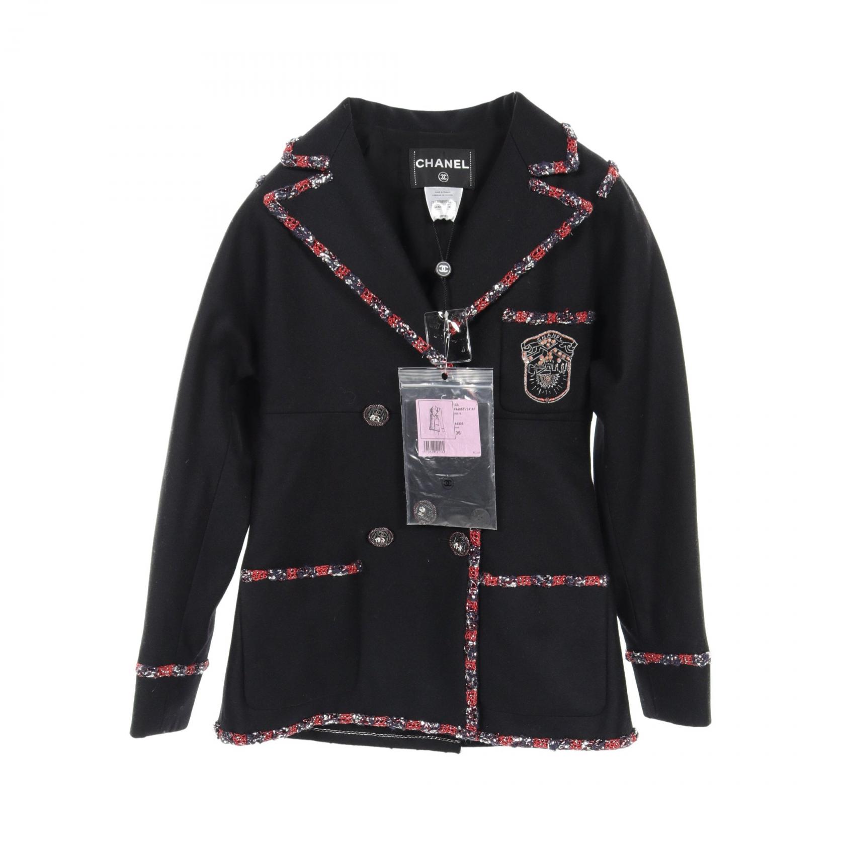 CHANELシャネル 優雅なカシミア100％桜色ニットジャケット size38 CHANEL シャネル ニット ジャケット カーディガン レディース 40