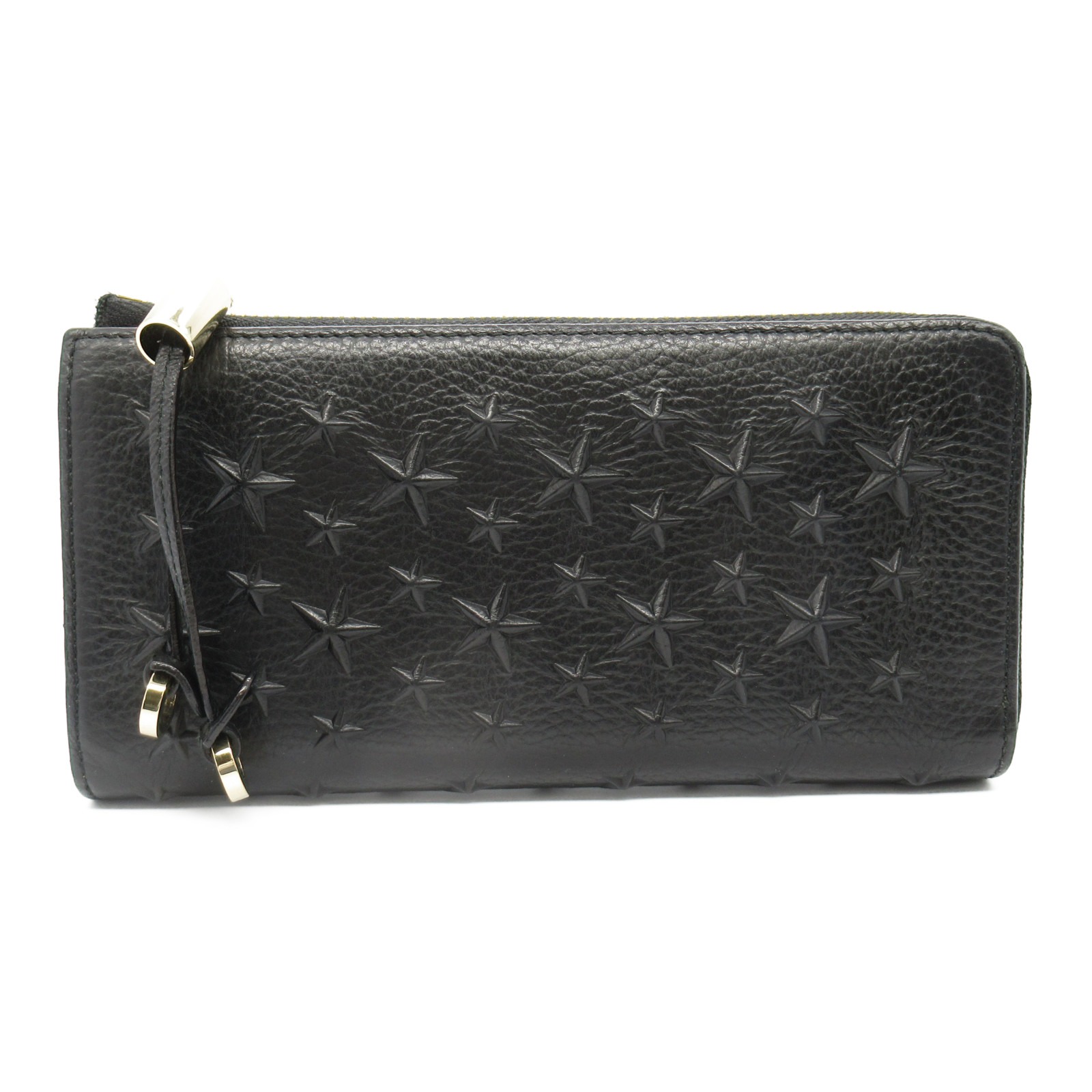 新品✨ ジミーチュウ JCコンチネンタル 2つ折り長財布 ブラック 金具 ジミーチュウ JIMMY CHOO 財布 二つ折り財布 折りたたみ財布
