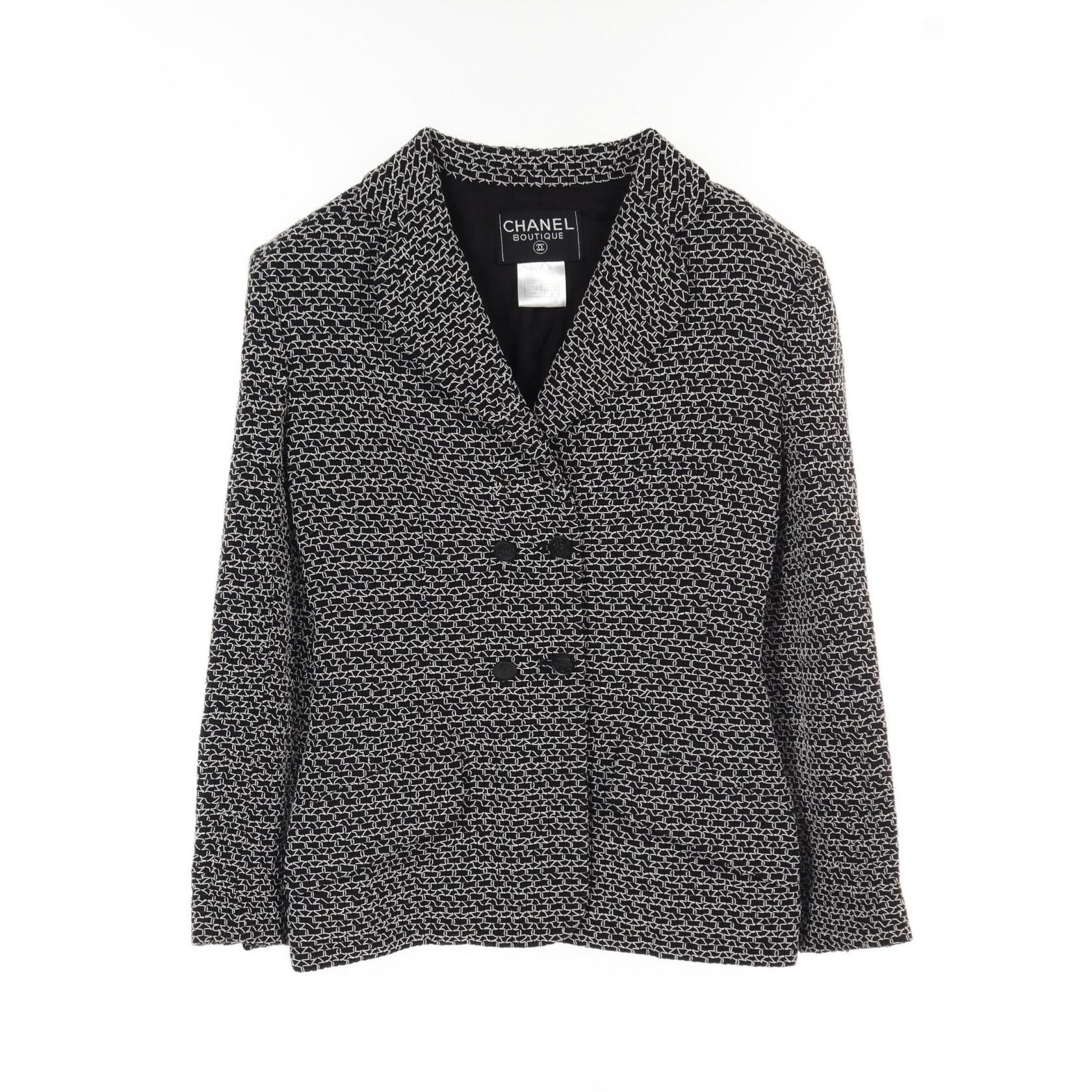 【SALE／5千円OFFクーポン】シャネル CHANEL 衣料品 アウター ウール レーヨン レディース ブラック系 P11201V06481 【中古】