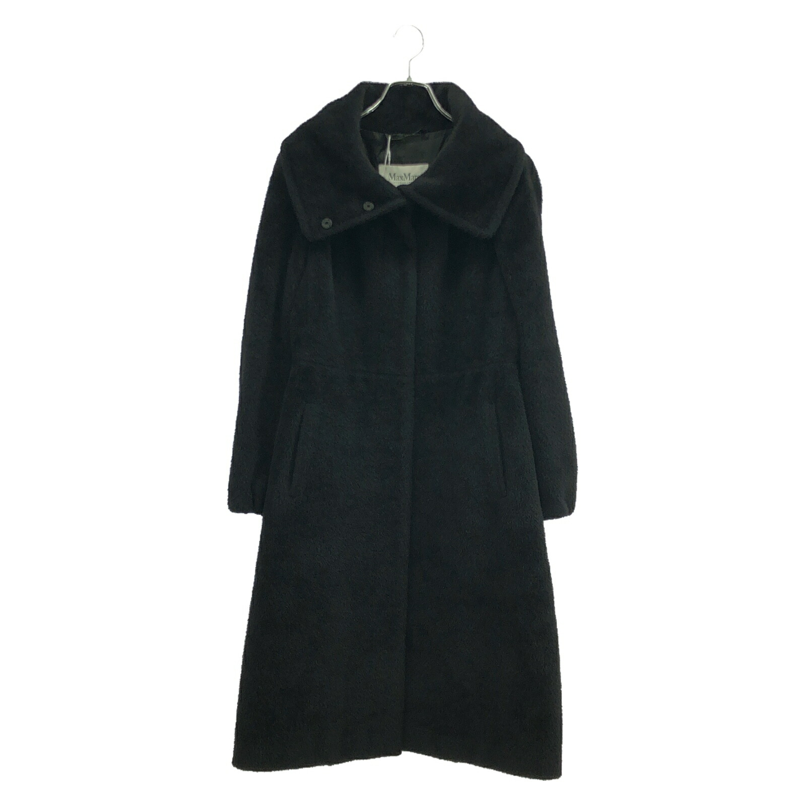 マックスマーラ ガウンコート キャメル サイズ38 共布ベルト付き アンゴラ混 最高級✨ Max Mara ロングコート カシミヤ＆アンゴラ ベルト付き
