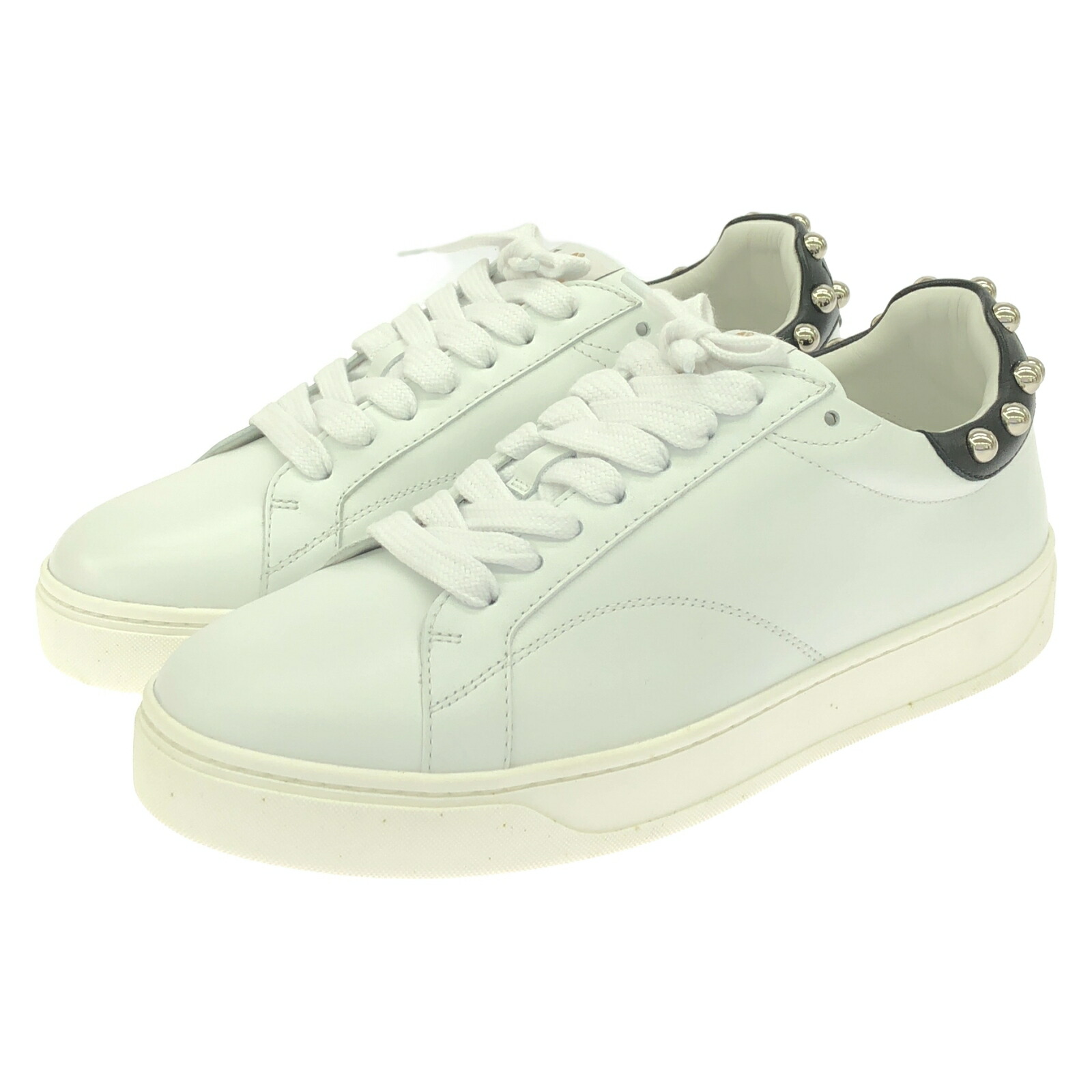 楽天市場】LANVIN PARISLEATHER CURB SNEAKERS / WHITEランバン