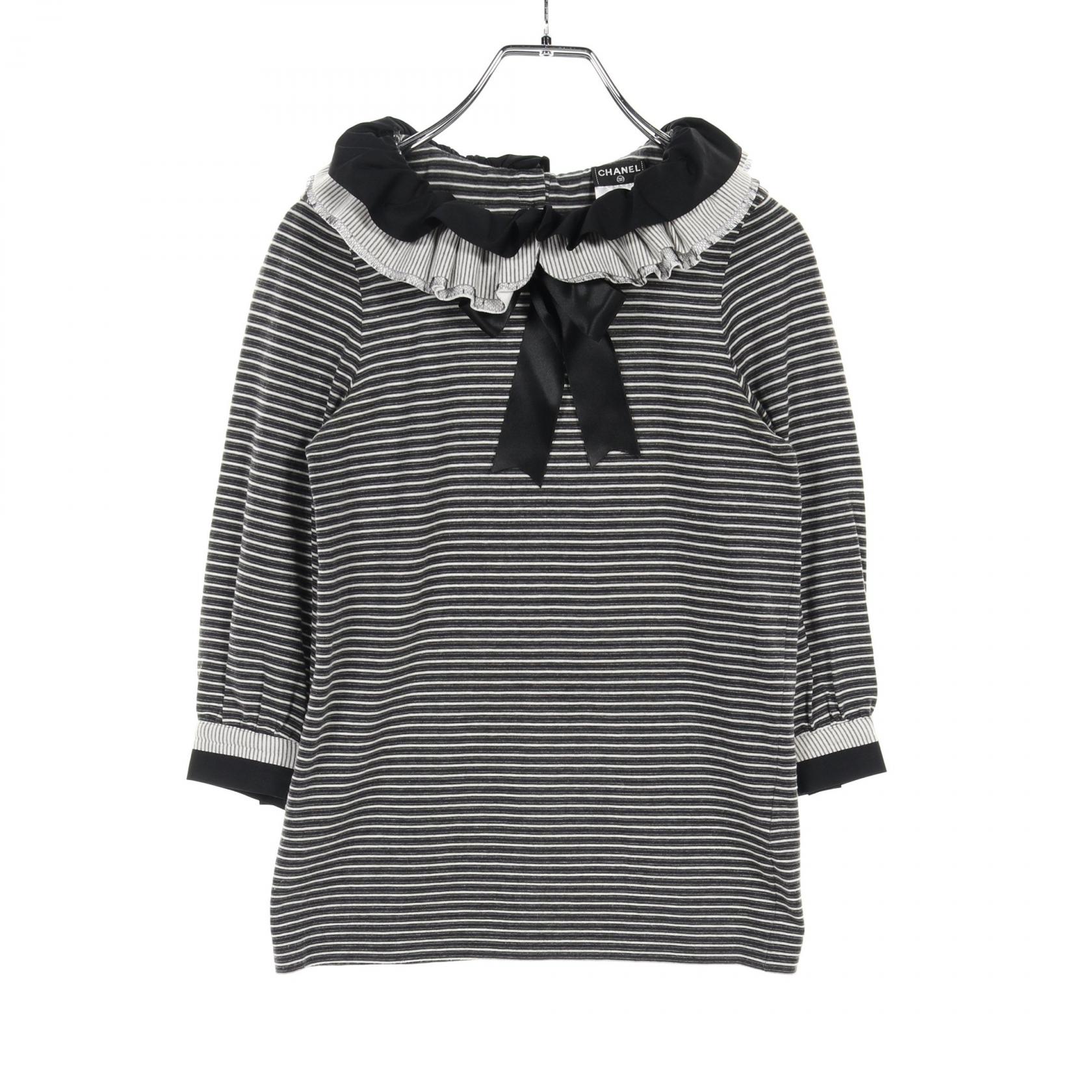 楽天市場】CHANEL シャネル ロゴ ココマーク ボートネック カットソー