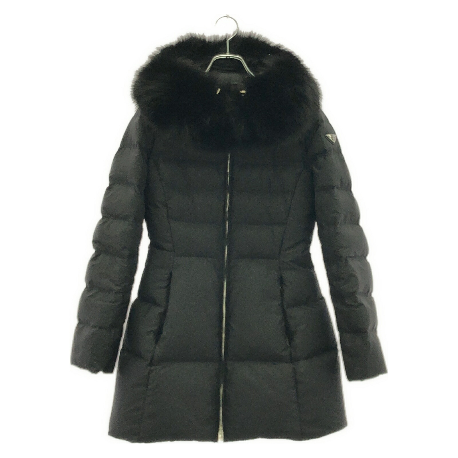 期間限定価格【PRADA】コートBLACK 23AW】新作 ウール コート ◇プラダ◇人気 (PRADA/コートその他