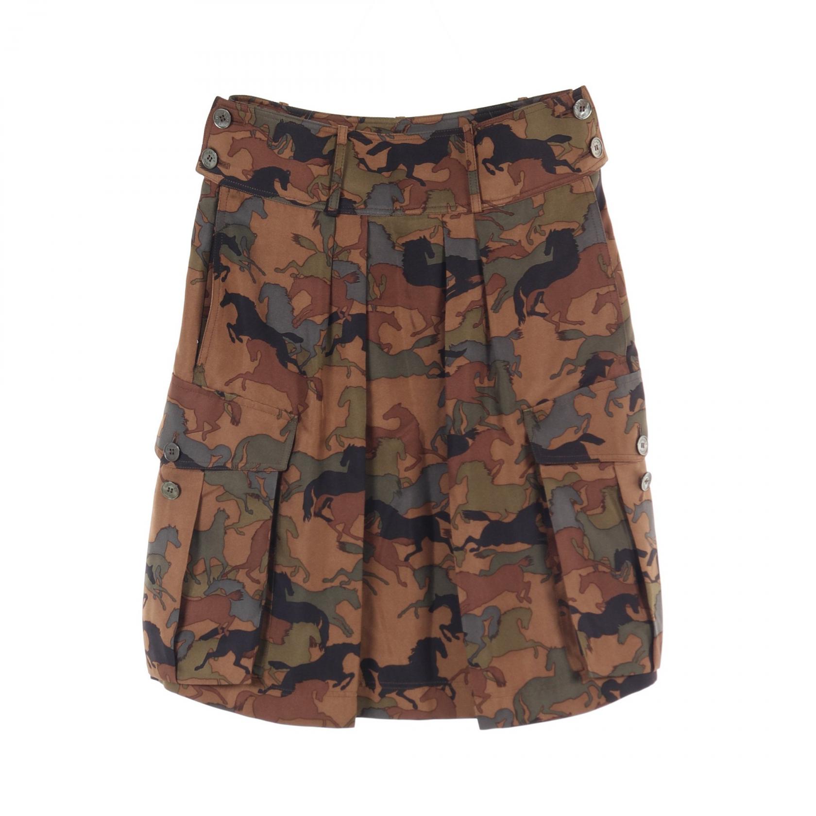 楽天市場】エルメス スカート ロング ラッフル コットン 36サイズ