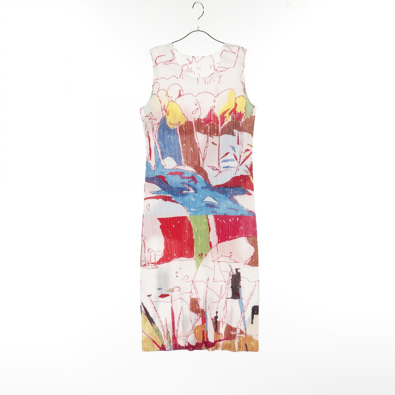 PLEATS PLEASE プリーツ マルチカラー ワンピース 美品 4 NEW COLORFUL BASICS 4 – isseymiyake.com