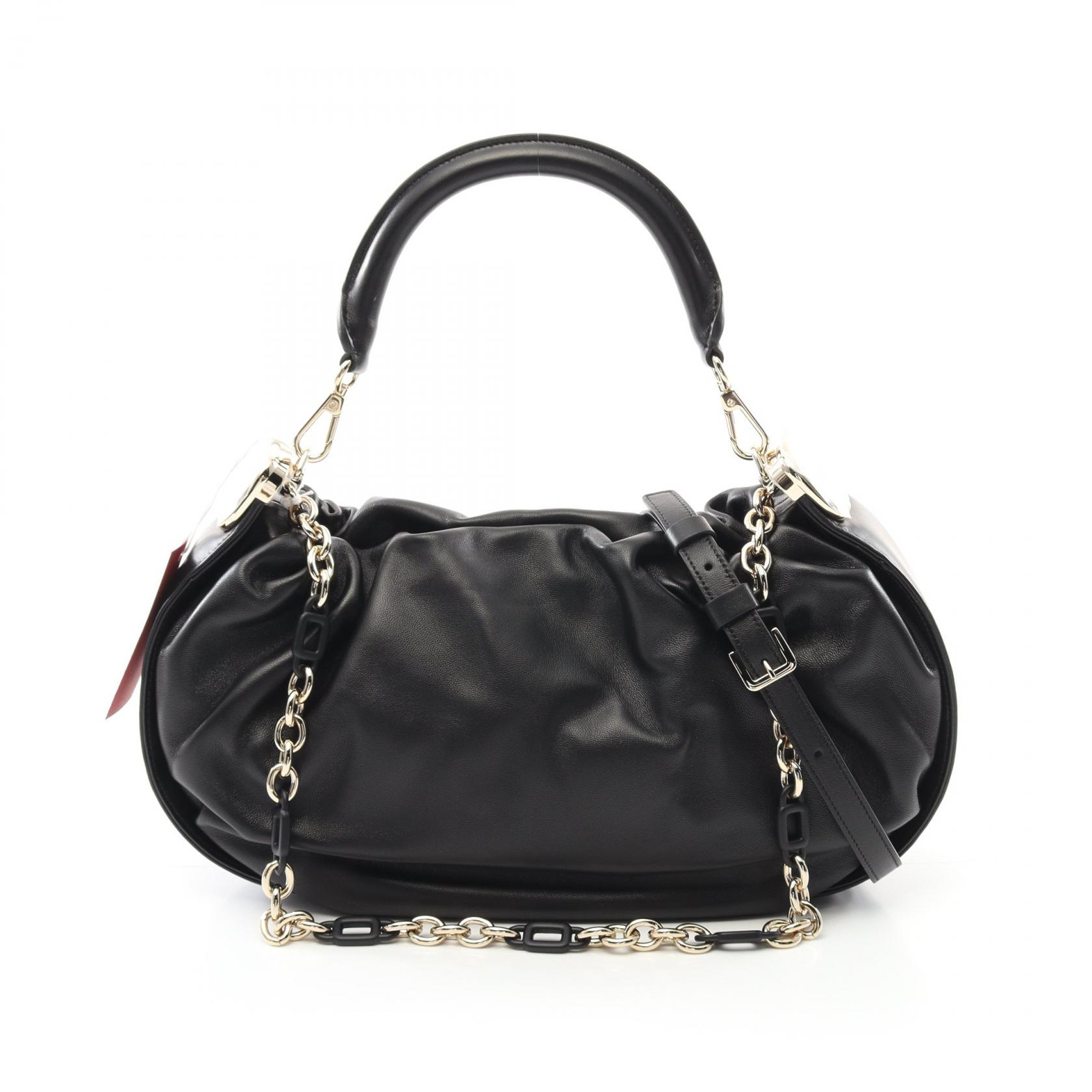 《全品5%クーポン×P5倍》ロジェ ヴィヴィエ Roger Vivier ホーボー バッグ ミディアム ショルダーバッグ バッグ レザー レディース ブラック系 RBWAOGS0300YDRB999 【新品】 158,500円