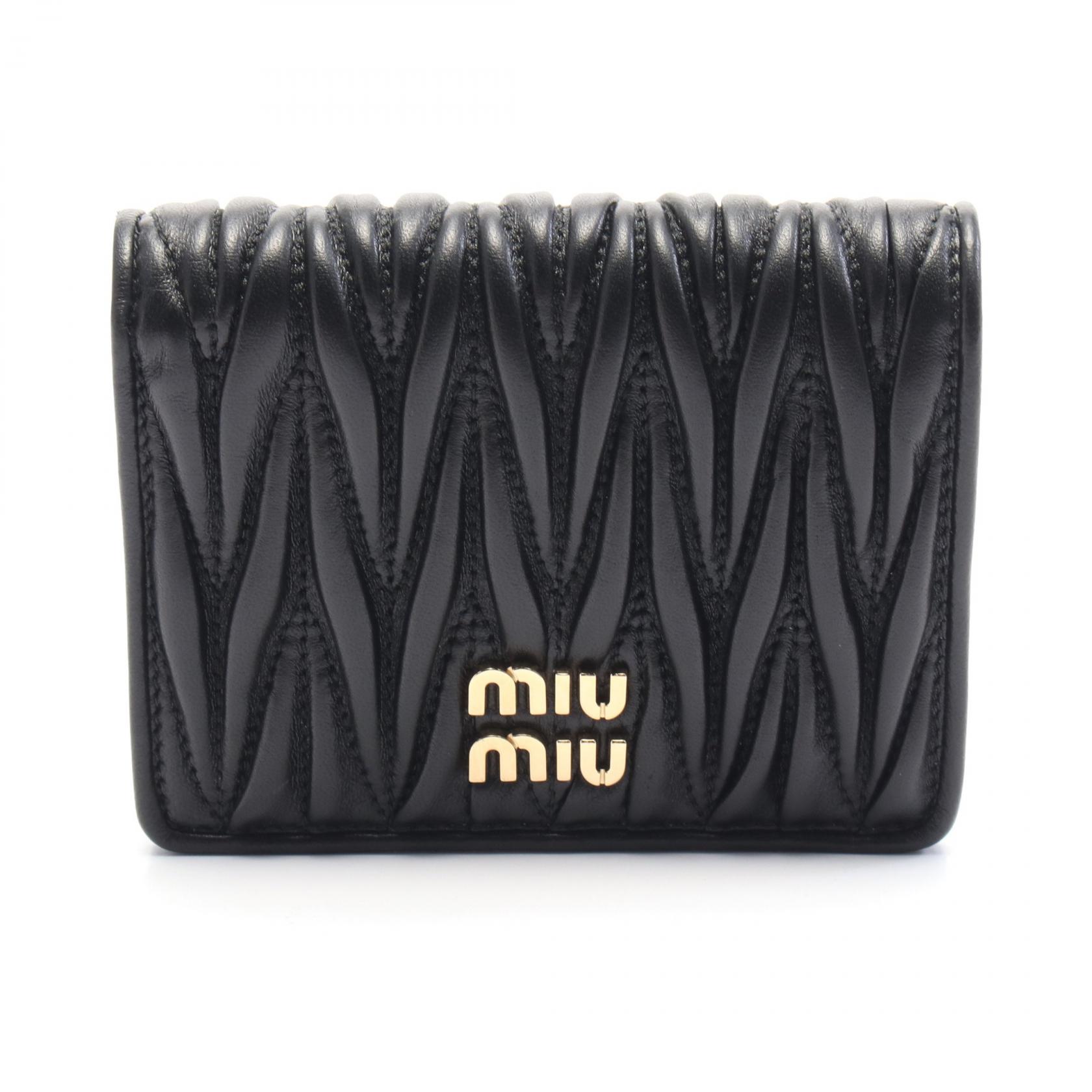 美品!! miu miu ミュウミュウ システム手帳 6リング ブラック　レザー 楽天市場】ミュウミュウ MIU MIU ボー レザー バッグ【ブラック