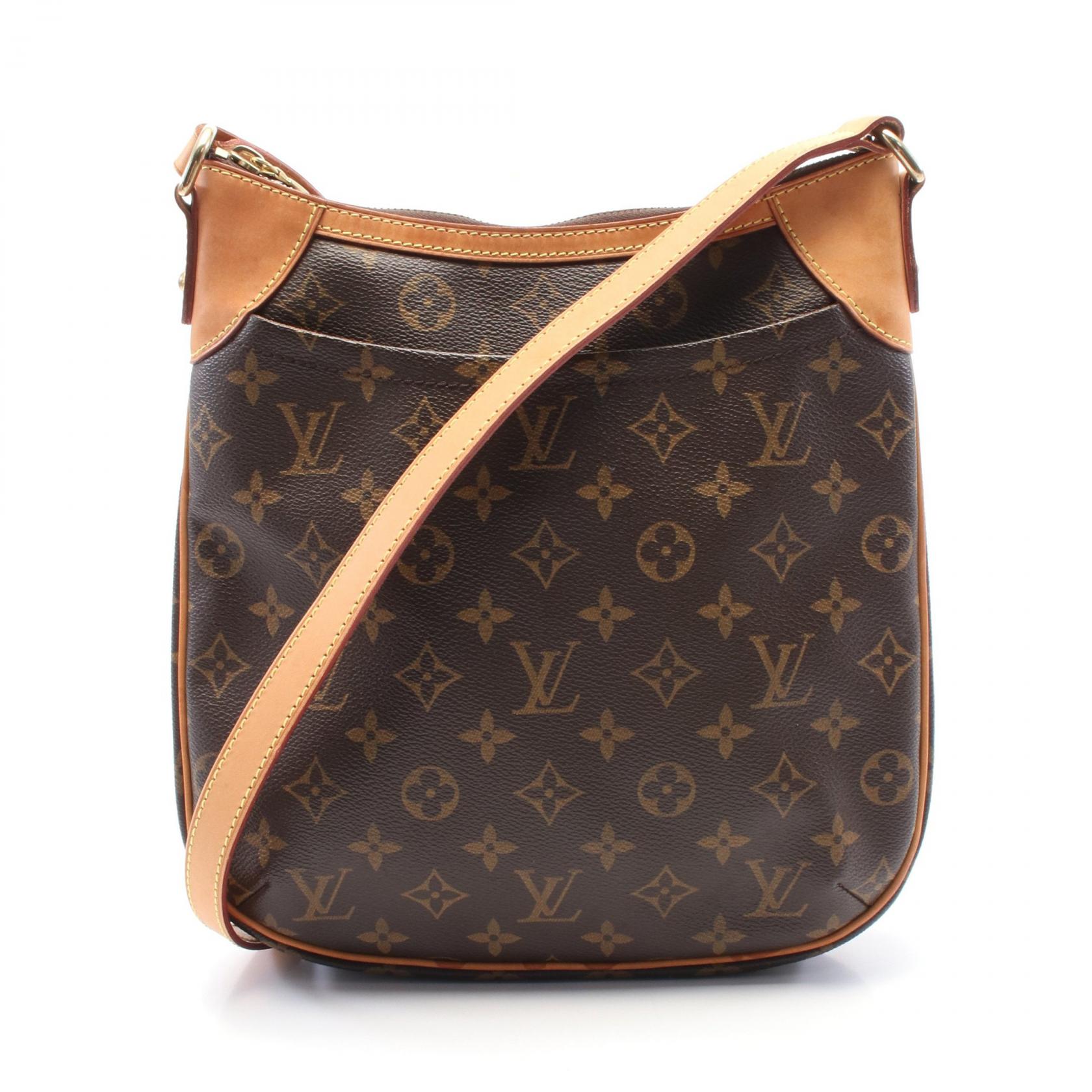 【15%OFFクーポン対象】ルイ・ヴィトン LOUIS VUITTON ルイヴィトンショルダーバッグ オデオンPM ショルダーバッグ バッグ PVCコーティングキャンバス レザー モノグラム レディース ブラウン系 M56390 【中古】