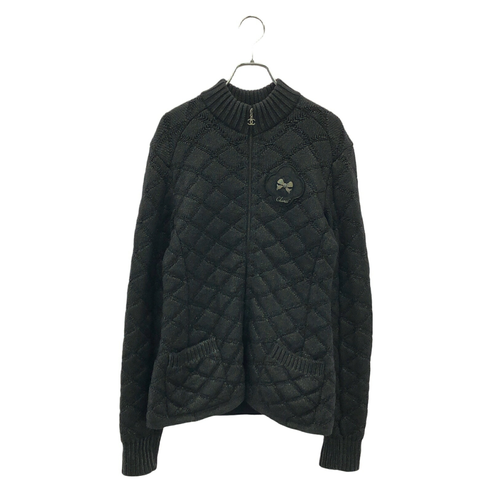 CHANEL ニットジャケット 中古・古着通販】CHANEL (シャネル) ニットジャケット ホワイト