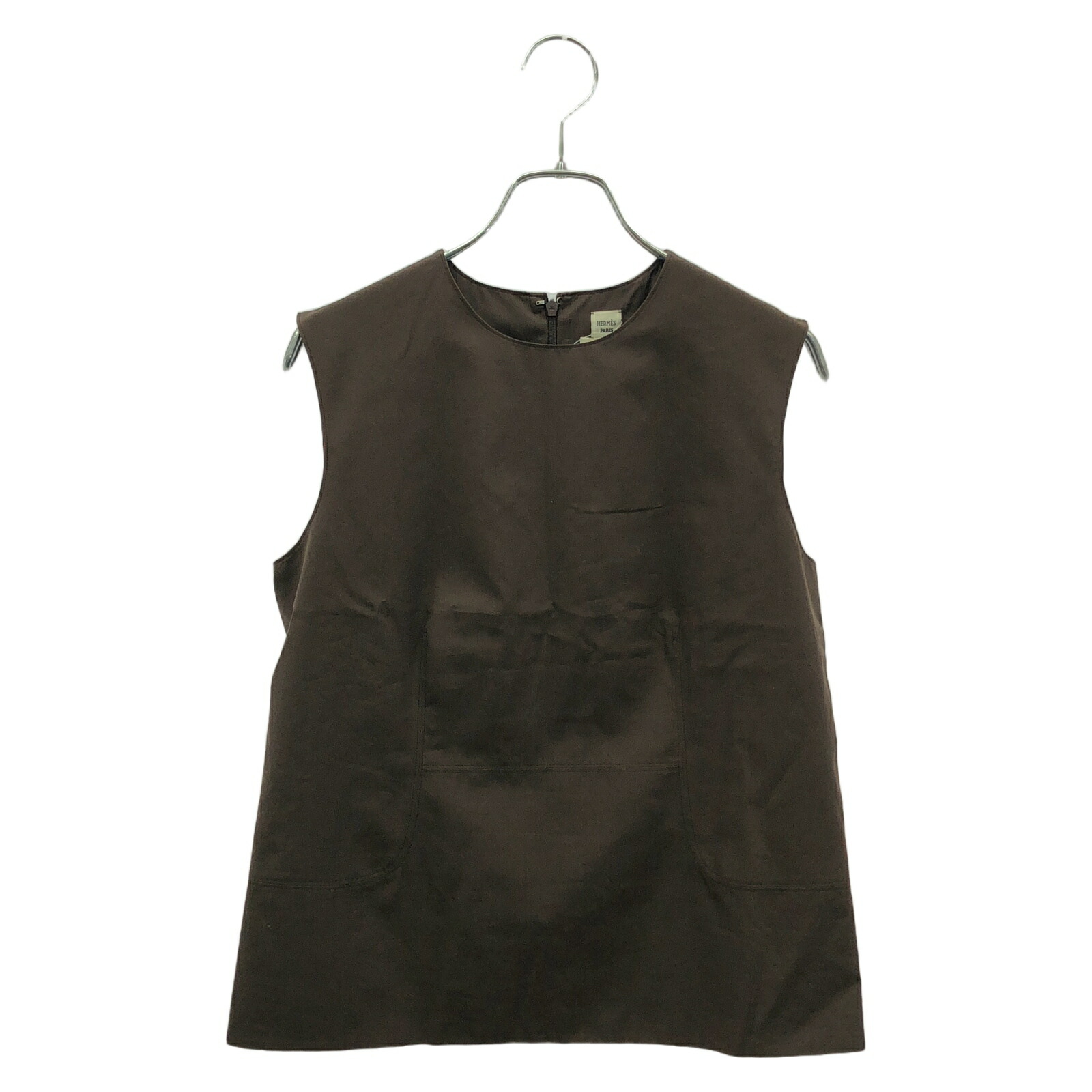 美品　エルメス　タンクトップ　カシミヤ　シルク混 美品 エルメス タンクトップ カシミヤ シルク混