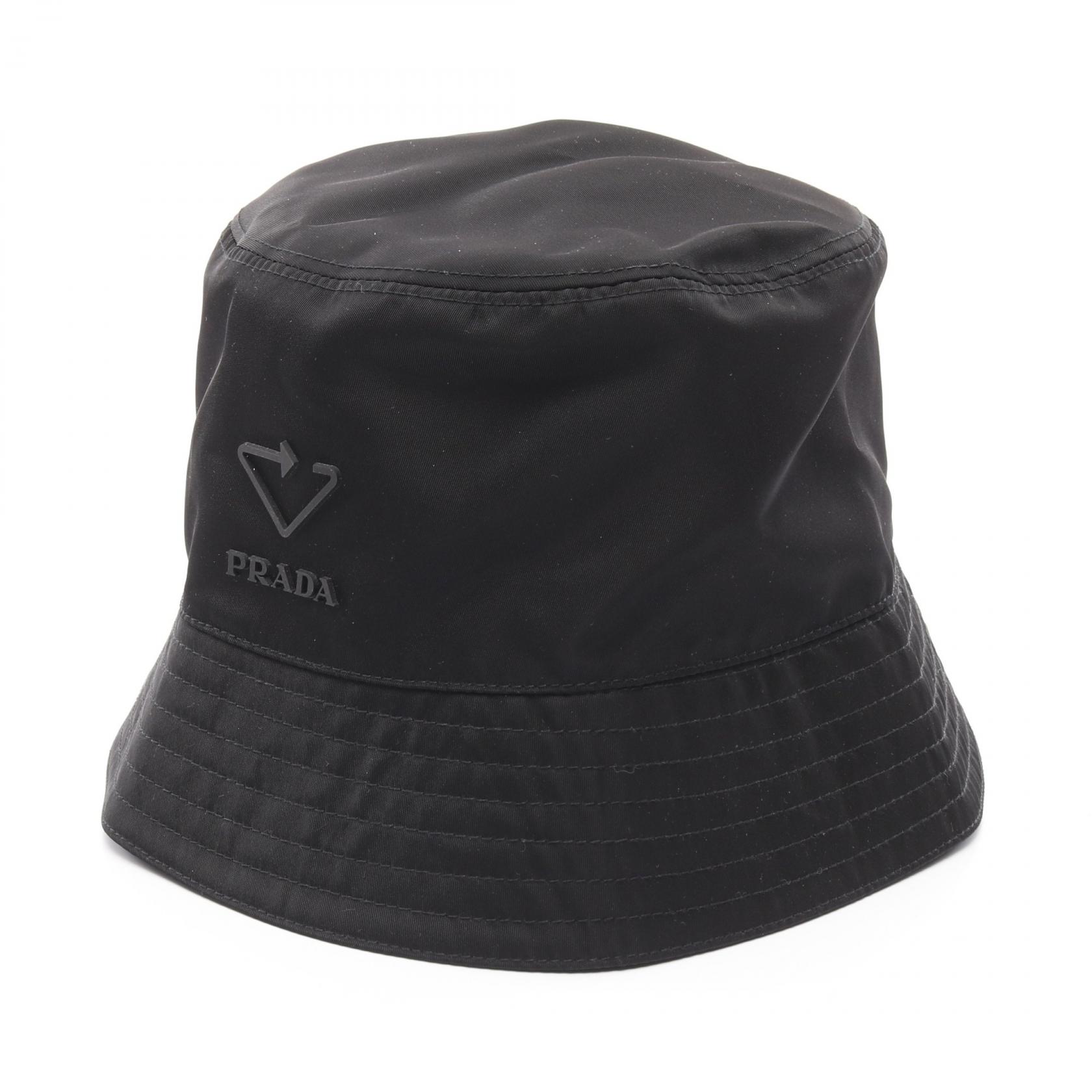 PRADA プラダスポーツ バケットハット ナイロン ブラック M PRADA SPORT プラダ スポーツ ロゴ ナイロン バケット ハット