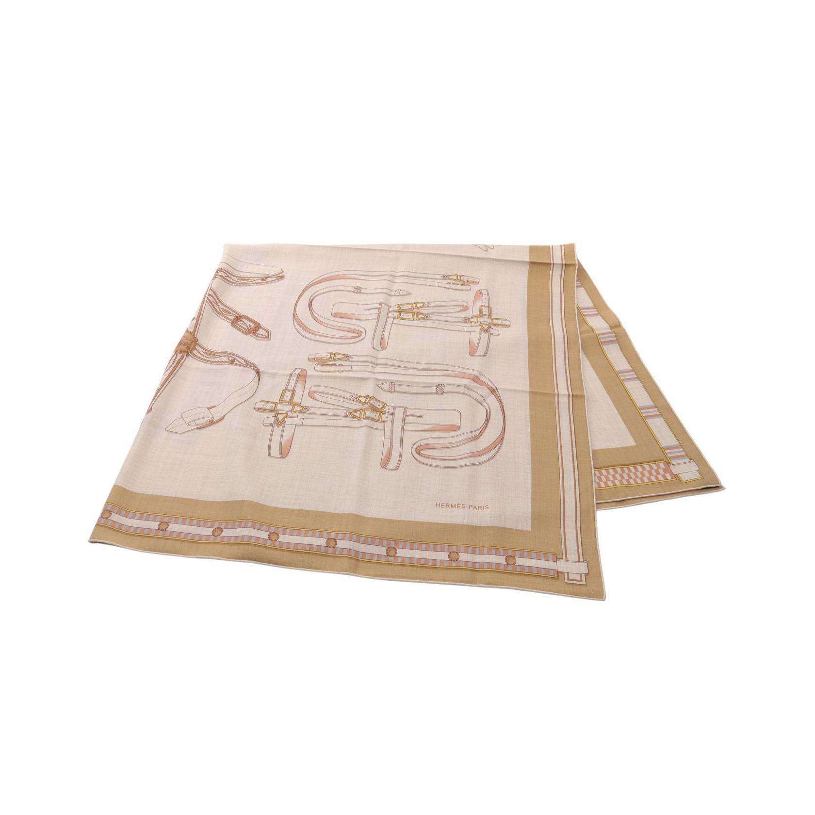 エルメススカーフ、カシミヤ130✖︎130センチ