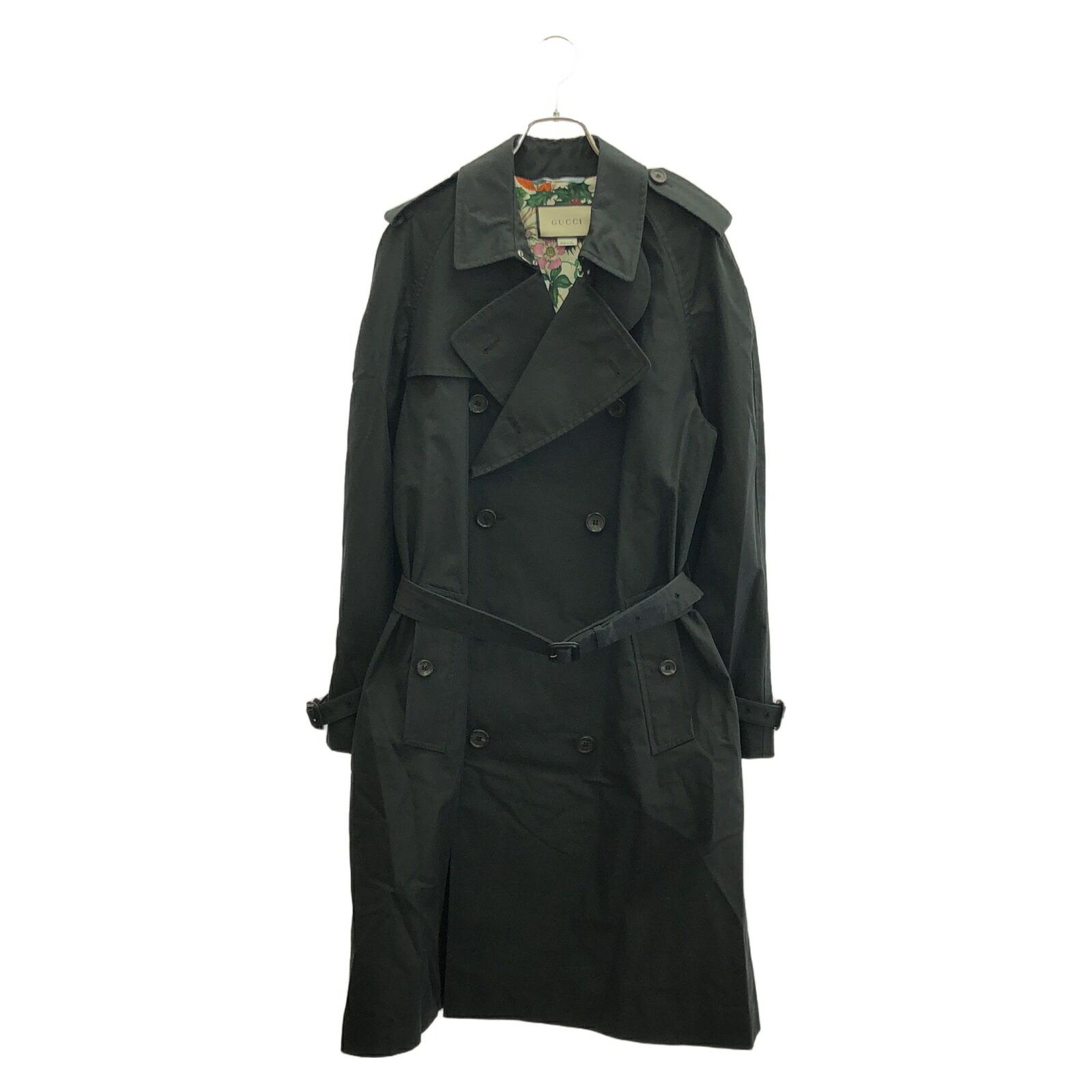 vintage GUCCI グッチ　レザーコート　グリーン　トレンチコート 楽天市場】グッチ トレンチコート グッチ 羊革 レディース GUCCI 中古