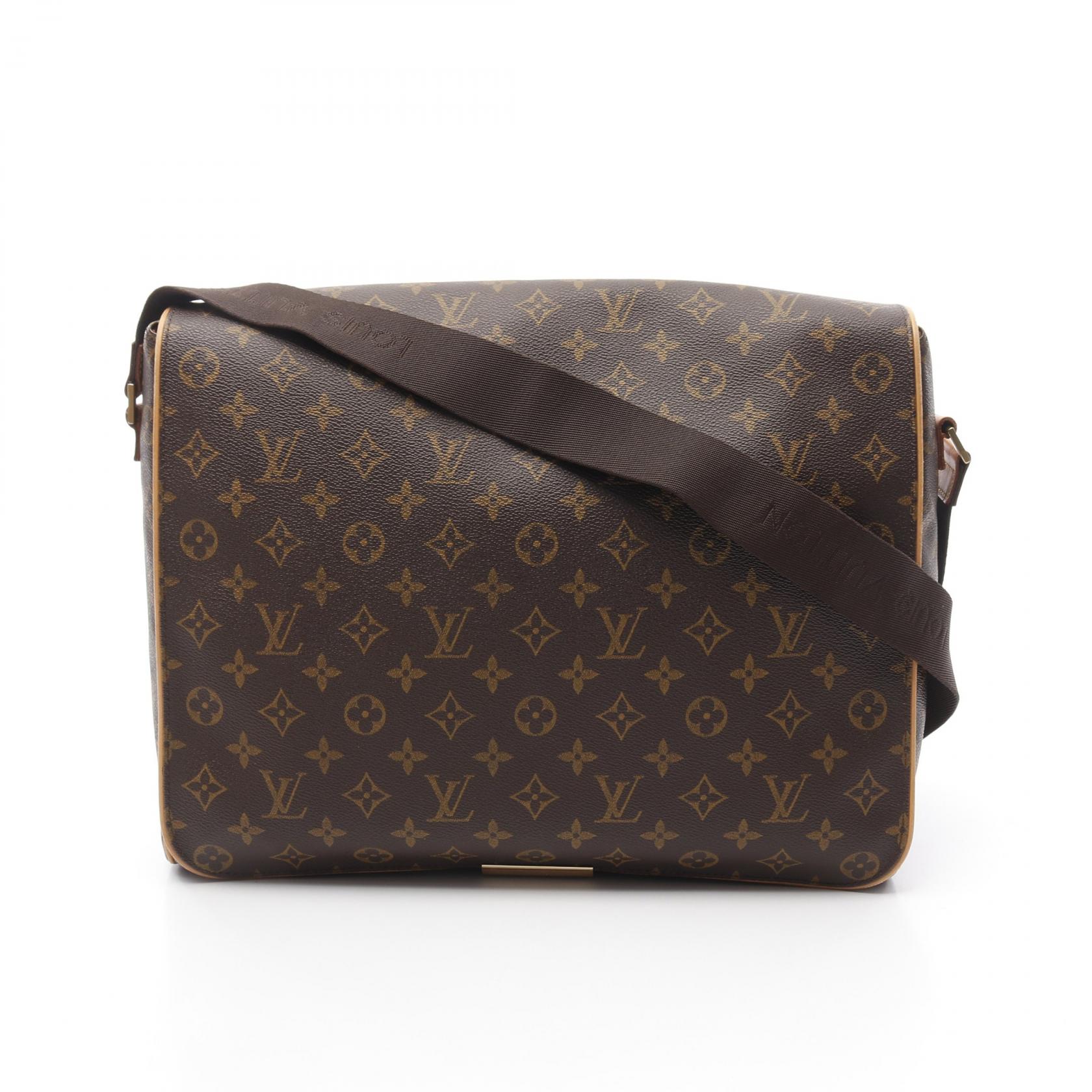 【SALE／1万円OFFクーポン】ルイ・ヴィトン LOUIS VUITTON アベス モノグラム ショルダーバッグ バッグ PVCコーティングキャンバス レザー メンズ レディース ブラウン系 M45257 【中古】